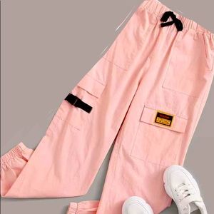 - SHEIN, Pink, Cargo Pants